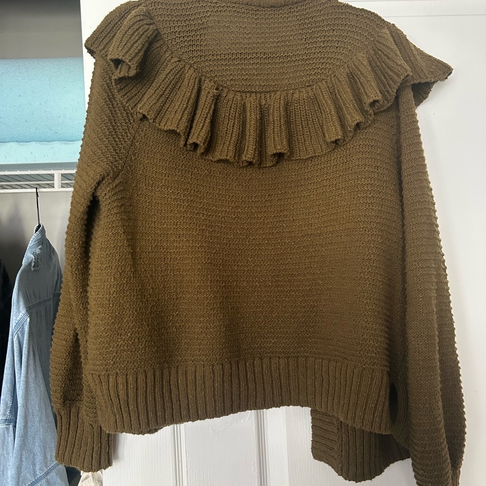 Madewell Ruffle Cardigan Sweater - Picture 7 of 7